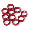 Kisangel 10pcs Soft Rope Adjuster Tensioner Alloy Guyline Runners Camping Accessory Ring view 4
