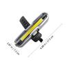BESPORTBLE 1pc USB Rechargeable Bike Tail Light Lighting Modes Linear Design for Enhanced Visibility for Mountain Biking and Night Riding Safety High Brightness Cycling Light view 2