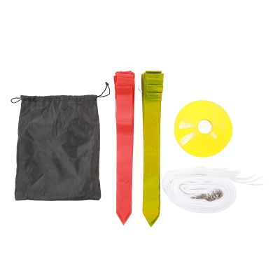 LOCADENCE Flag Football Belts, Flag Football Set Flag, Football Belts and Flags Set for Various Kids Sports and Activities, Such as Capture the Flag, Hide and Seek, Beach Fun (Red and Yellow)