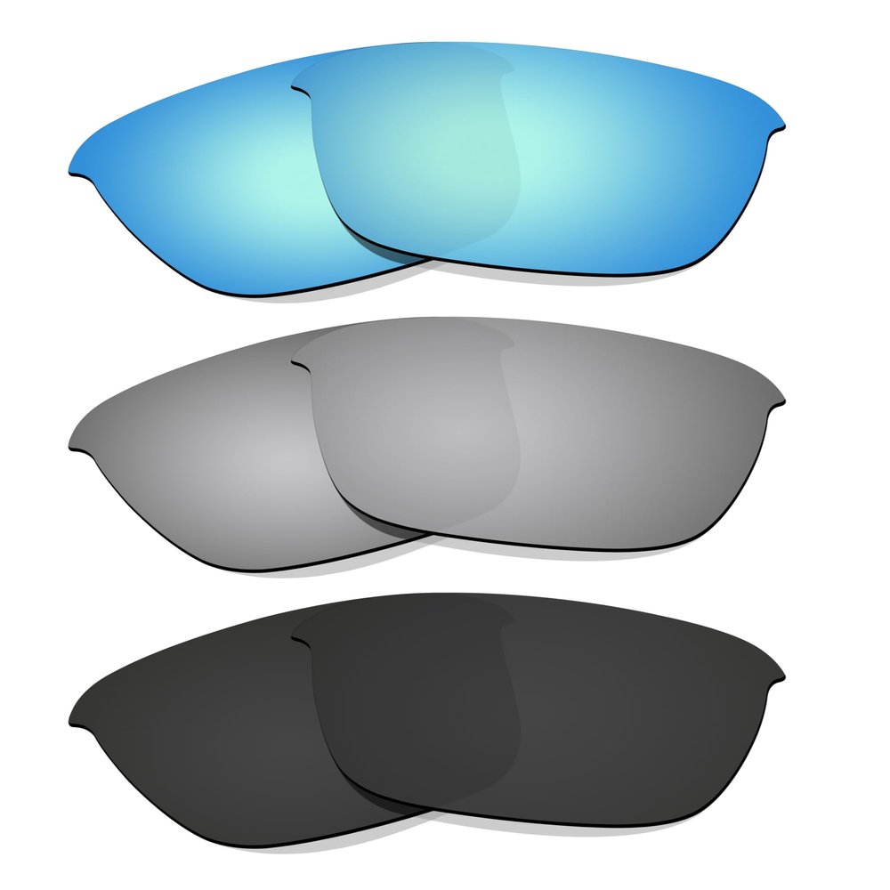 Littlebird4 1.5mm Polarized Lenses Replacement for Oakley Thinlink OO9316 Sunglasses -MultiOptions (Black+Titanium+Blue)