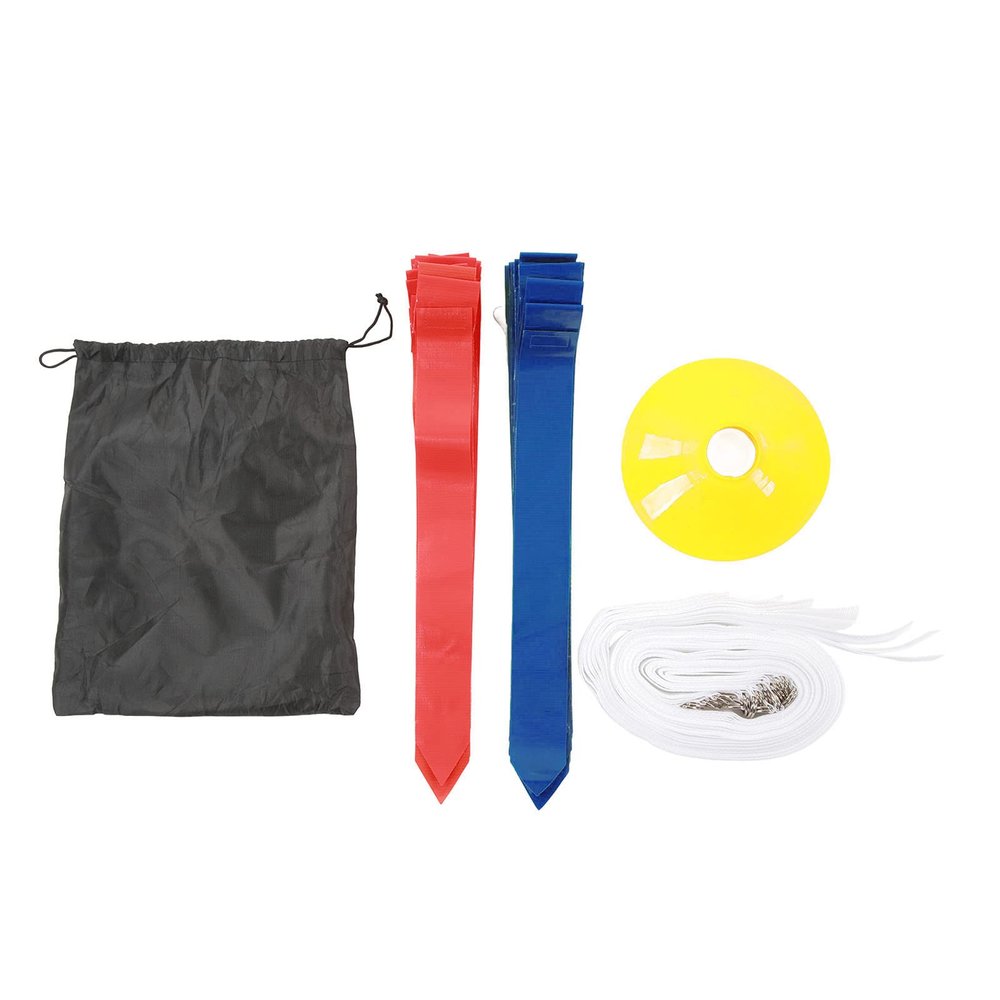 LOCADENCE Flag Football Belts, Flag Football Set Flag, Football Belts and Flags Set for Various Kids Sports and Activities, Such as Capture the Flag, Hide and Seek, Beach Fun (Red + Blue)