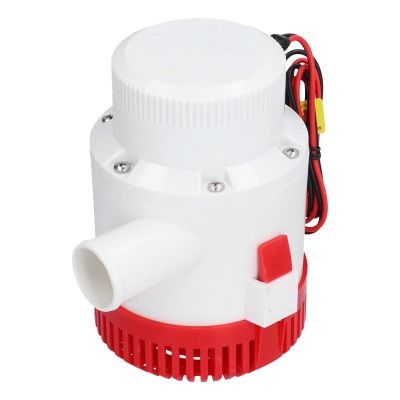 Electric Bilge Pump, Large Bilge Pump 1/2in Submersible Pump for Marine Boat Drainage Provides Power , Submersible Pump, Boating Bilge Pumps (DC24V 3700GPH)