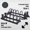 ARCVOX Home Gym Barbell Stand Large Capacity, Weight Rack Barbell Organizer, Barbell Storage Weightlifting Rack, Steel Double Olympic Bar Storage (Size : Size M) view 2