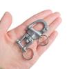 NineFit Basics Marine Grade 316 Stainless Steel Rotary Shackle Hand Pull Spring Buckle Quick Release Shackle for Hoisting and Traction (2Pcs, 2-3/4""(70mm)) view 2