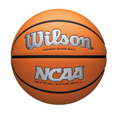 Wilson NCAA Evo NXT Official Indoor Game Basketball - Silver/Orange, Size 7-29.5"