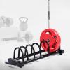 ARCVOX Home Gym Barbell Stand Large Capacity, Weight Rack Barbell Organizer, Barbell Storage Weightlifting Rack, Steel Double Olympic Bar Storage (Size : Size L)