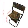 Sorandy Portable Camping Chair, Steel Pipe Oxford Cloth Folding Chair Stool, Camouflage Outdoor Chair with Bag for Camping Fishing Picnic Travel Beach Parties Festivals, Sorandyfdo2am8nyg view 2