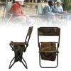 Sorandy Portable Camping Chair, Steel Pipe Oxford Cloth Folding Chair Stool, Camouflage Outdoor Chair with Bag for Camping Fishing Picnic Travel Beach Parties Festivals, Sorandyfdo2am8nyg view 4