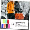 BESPORTBLE 14pcs Snowboard Hand Strap Lightweight Fixing Straps for Ski Gear Carrying Includes Fluorescent Convenient and Portable Snowboard Accessory view 4