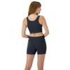 Hanes Women's Originals Supersoft Crop Top & Boxer Shorts Set, Comfywear Loungewear Set view 3