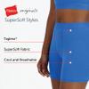 Hanes Women's Originals Supersoft Crop Top & Boxer Shorts Set, Comfywear Loungewear Set view 4