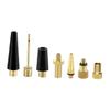 JECOMPRIS 1 Set Inflation Adapter Adaptador Universal Valves Adapter Balloon Inflator Tire Adapter Air Compressor Nozzle Balloon Inflatable Nozzle Ball Pump Needle Brass Supplies Portable view 1