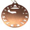 Express Medals 10 Pack of 2.5 Inch Die Cast Metal 5K Race Run Walk Award Medallions with Antique Bronze Finish and Red White & Blue Neck Ribbons Running Male Female Charity Event SSM view 3