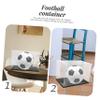 Yardwe Football Display Case Uv Protection Acrylic Storage Box for Footballs Design Black Base for Collectors and Home Decoration view 4