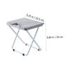 balacoo Household Folding Stool Portable Folding Stool Iron Household Fishing Camping Stool, 25x23.5cm, Grey view 3