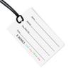R. Nichols Ski Lift Luggage Tag - Sturdy Waterproof Plastic Travel Labels for Baggage, Suitcases, Backpacks, and Diaper Bags, 2.5 Inch x 4 Inch Tag with Black Loop Attachments view 2