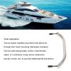 12 inch stainless steel marine grab, heavy duty boat handrail with high load bearing capacity, nautical accessory view 3