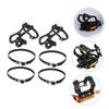 balacoo 1set Bike Toe Clips Convenient Straps for and Road Easy Installation and Disassembly Compatible All Foot Lightweight view 2