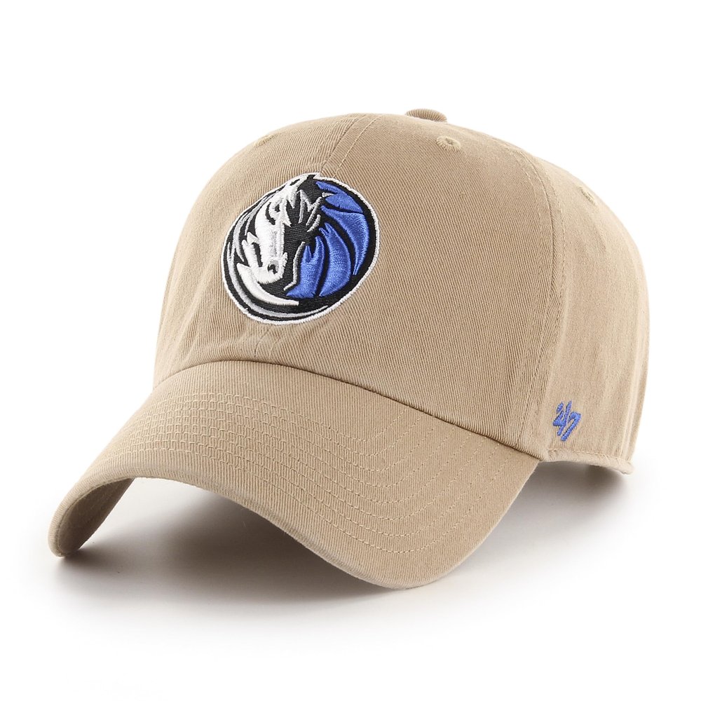 47 NBA Dallas Mavericks Alternate Clean Up Hat - Khaki, Khaki, One Size