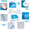 Zento Table for Pool Inflatable Game Station Set with Waterproof Playing Cards Poker Game Deck and Chairs - Card Table with Inflatable Seats for Fun in The Water by The Beach Pool (2 Packs) view 4