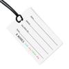 R. Nichols Fishies Luggage Tag - Sturdy Waterproof Plastic Travel Labels for Baggage, Suitcases, Backpacks, and Diaper Bags, 2.5 Inch x 4 Inch Tag with Black Loop Attachments view 2