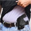 Black OWB Leather Revolver Holster Left Hand. Fit for Revolvers 38 J Frame, Ruger LCR, S&W, M&P, Bodyguard BG38, Taurus 85. Leather Holsters for Revolvers - Maxx Carry view 2