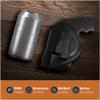 Black OWB Leather Revolver Holster Left Hand. Fit for Revolvers 38 J Frame, Ruger LCR, S&W, M&P, Bodyguard BG38, Taurus 85. Leather Holsters for Revolvers - Maxx Carry view 4
