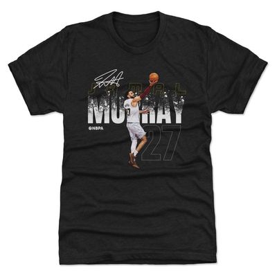500 LEVEL Jamal Murray Men's Premium T-Shirt - Jamal Murray Denver Dissolve WHT (Tri Black, XXX-Large)