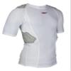 Schutt ProTech Varsity All-in-One Football Padded Compression Shirt with Integrated Pads (US, Alpha, Small, Regular, Regular, White)