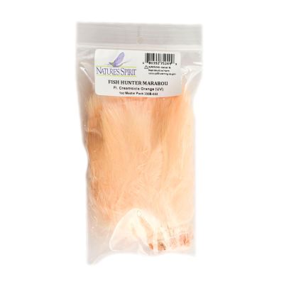 Nature's Spirit Fish Hunter Blood Quill Marabou Master 1 Ounce Pack FL. Creamsicle Orange (UV)