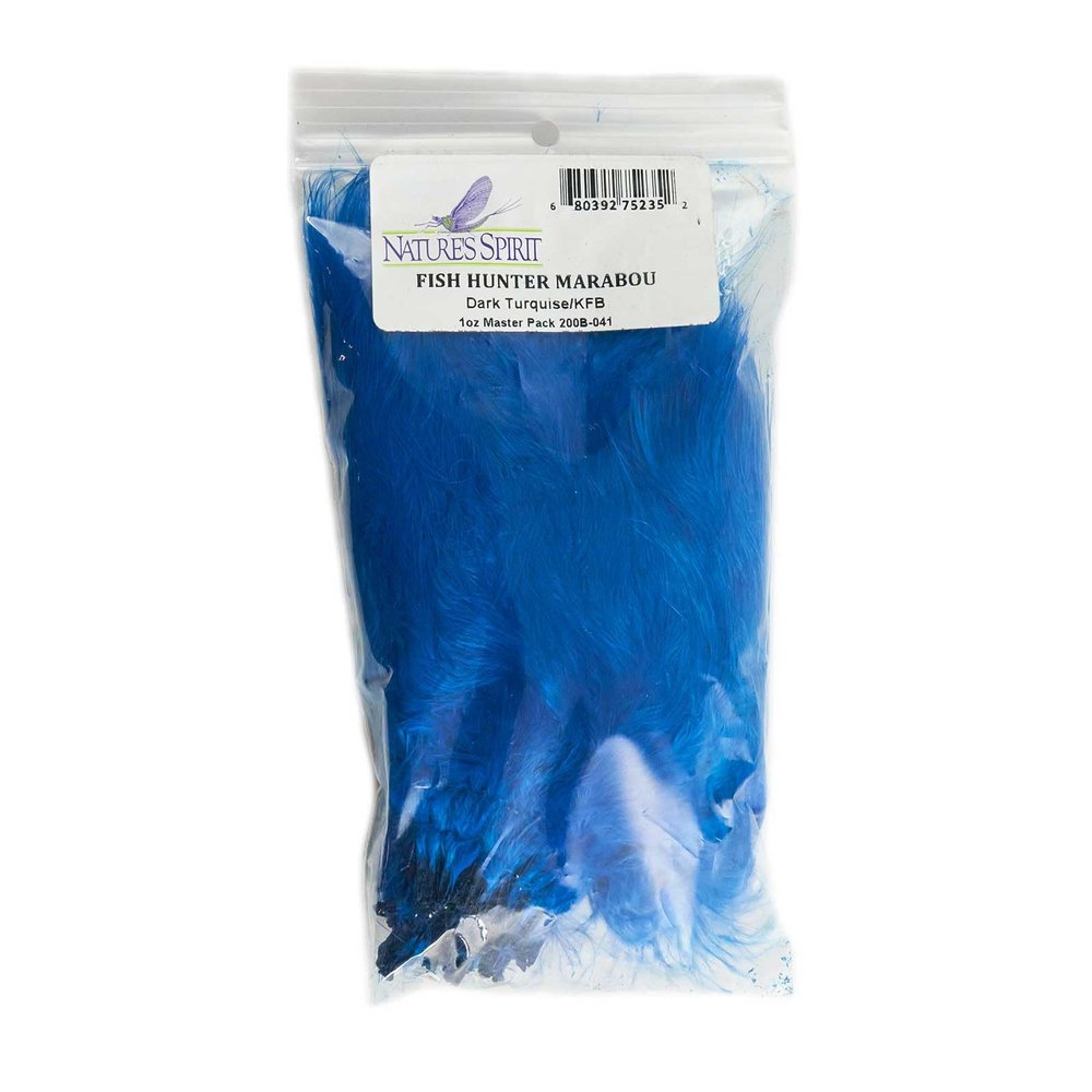 Fish Hunter Blood Quill Marabou Master 1 Ounce Pack Dark Turquoise KFB