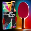 Brightz PaddleBrightz LED Ping Pong Paddle - Light Up Glow in The Dark Ping Pong Paddles - Table Tennis Blades Accessories - Fun Neon Ping Pong Racket for Professional Men, Women, and Kid Players