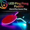 Brightz PaddleBrightz LED Ping Pong Paddle - Light Up Glow in The Dark Ping Pong Paddles - Table Tennis Blades Accessories - Fun Neon Ping Pong Racket for Professional Men, Women, and Kid Players view 2