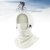 Ski Mask Balaclava Face Cove Thermal Headwear Windproof Hood Face Mask for Camping Biking Riding Outdoor Activities Fishing, White, 42cmx48cm view 2