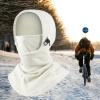Ski Mask Balaclava Face Cove Thermal Headwear Windproof Hood Face Mask for Camping Biking Riding Outdoor Activities Fishing, White, 42cmx48cm view 4