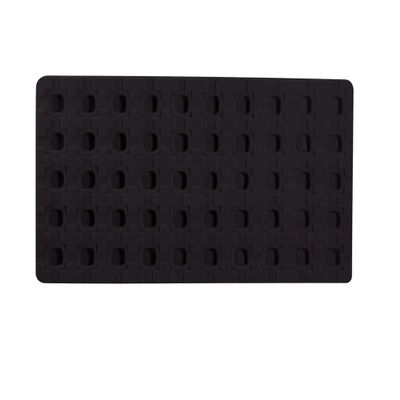 5 Pc 50 Slot Puff Earring Cards Showcase Display Tray Inserts (Black)