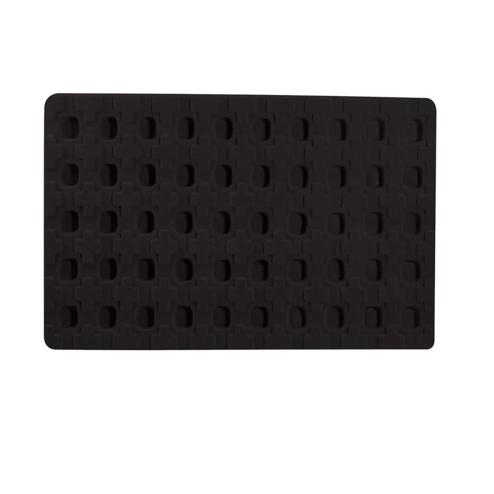 5 Pc 50 Slot Puff Earring Cards Showcase Display Tray Inserts (Black)