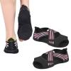 Deevoka Yoga Socks with Grip, Pilates Socks, Clasped Pilates Socks, Cross Tie Sole Split Toes Socks, Pink, S view 4