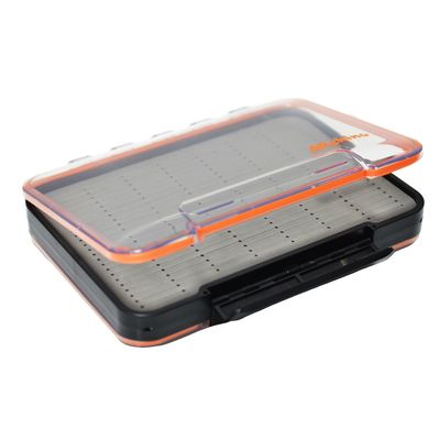 ALICHINO Fly Box for Fly Files Ice Jig Box Two Sided Waterproof Fly Fishing Box for Nymphs and Streamers (Grey Foam Insert C, Large 9 * 6.5 * 1.9Inch)
