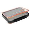 ALICHINO Fly Box for Fly Files Ice Jig Box Two Sided Waterproof Fly Fishing Box for Nymphs and Streamers (Grey Foam Insert C, Large 9 * 6.5 * 1.9Inch)