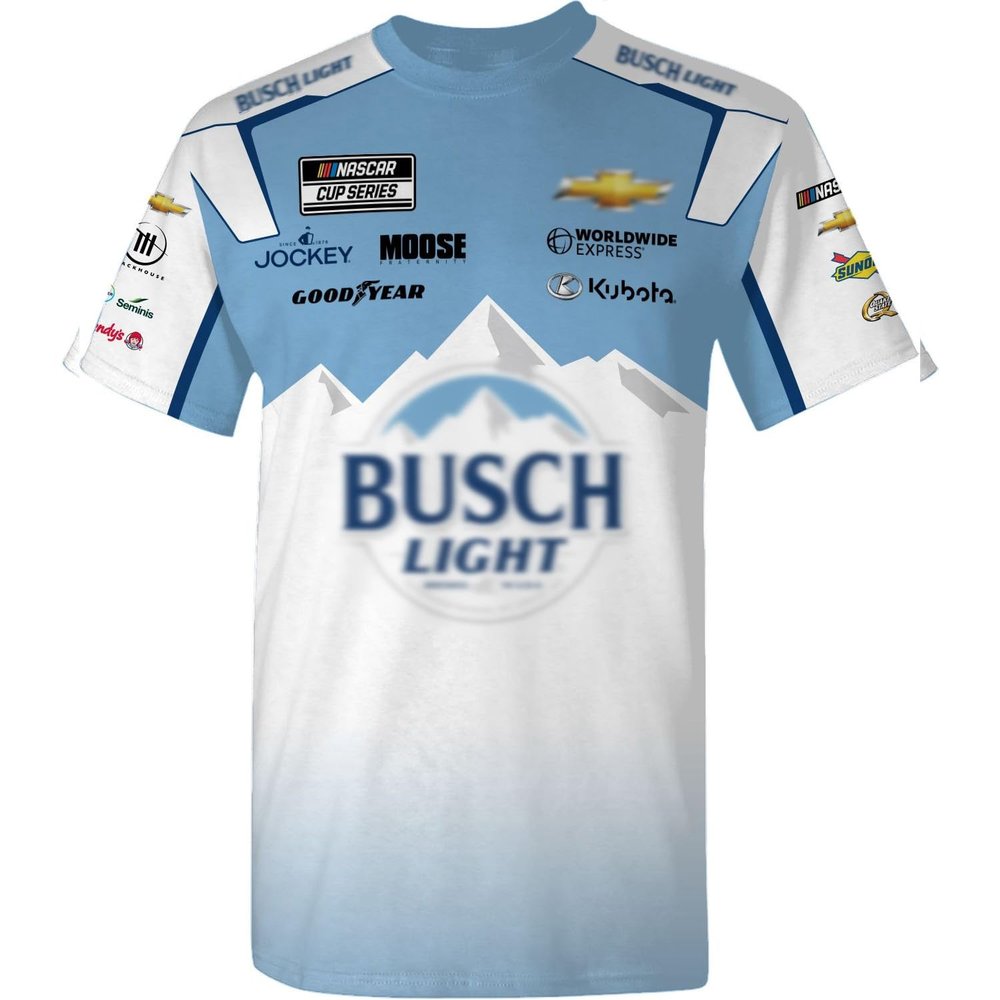 Checkered Flag Sports Ross Chastain 2024 Sublimated T-Shirt - Uniform Pit Automotive Racing Apparel Large