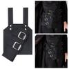 NBEADS Back Sword Holster, 6.1x10.28 Inch PU Leather Sword Bag Sword Carry Bag with Alloy Fencing Sheath Sword Storage Bag Sword Carry Case for Samurai Cosplay Costume Halloween Party, Black view 3