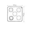 KJHY Fencing Target Wall Mounted Double Sided Home Fencing Auxiliary Tool Fencing Gears for Foil Epee Saber Fencers (Thickness : Black, Size : 37x37cm) view 3