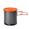 Heat Exchanger Pot 1L Foldable Cooking Pots with Mesh Bag Outdoor Camping Cookware view 1
