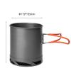 Heat Exchanger Pot 1L Foldable Cooking Pots with Mesh Bag Outdoor Camping Cookware view 2