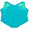 Speedo Girls Racerback Sport Splice One Piece Swimsuit (US, Alpha, X-Large, Regular, Turkish Sea Blue/Neon Light Green) view 3