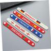 Anneome 6pcs Silicone Football Competition Wristbands France Flag Design for Fans Events and Festivals Comfortable view 4
