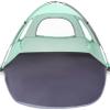 WhiteFang Beach Tent Anti-UV Portable Sun Shade Shelter for 6 Person, Extendable Floor with 3 Ventilating Mesh Windows Plus Carrying Bag, Stakes and Guy Lines (Mint Green) view 1
