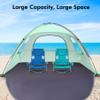 WhiteFang Beach Tent Anti-UV Portable Sun Shade Shelter for 6 Person, Extendable Floor with 3 Ventilating Mesh Windows Plus Carrying Bag, Stakes and Guy Lines (Mint Green) view 4