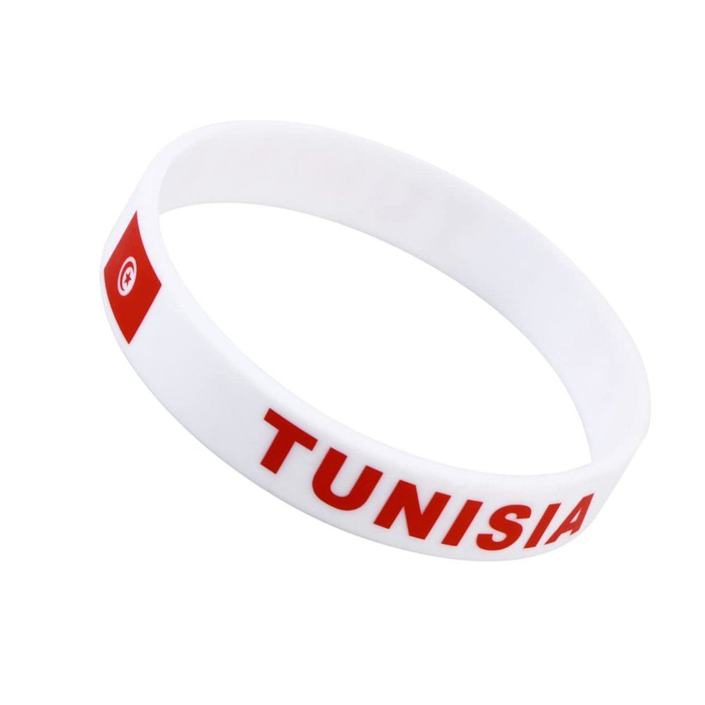 Anneome National Flag Wristband Set 6 Pcs Silicone Bracelet for Fashion Sports